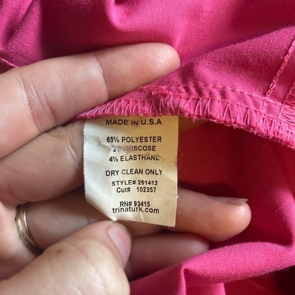 Trina Turk Bright Pink Trousers - Picture 5 of 8